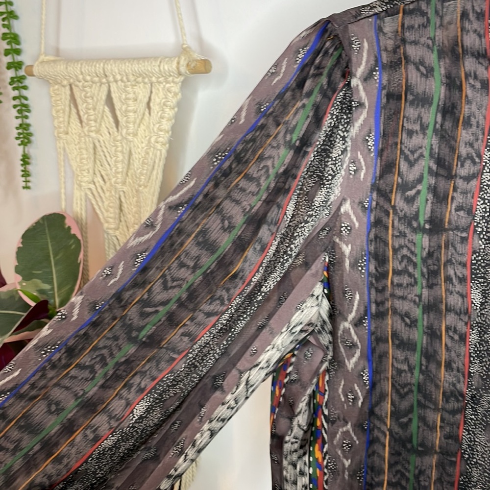 Vintage Notations Mixed Print Button Down - image 7